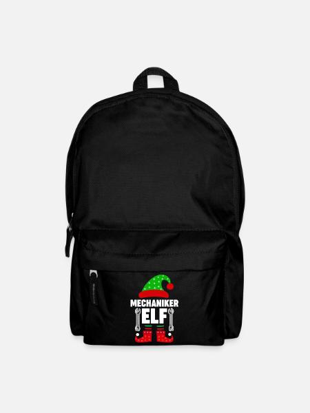 Weinachten Weihnachtself Mechaniker Elf Elfen - Rucksack - Schwarz