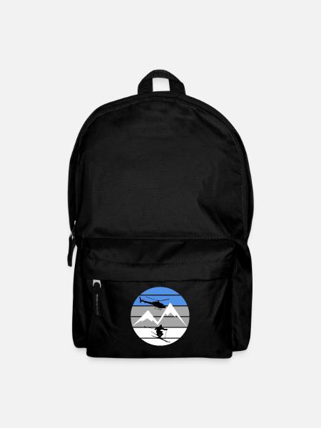 Heliskiing - Skiing Winter Sports - Backpack - black