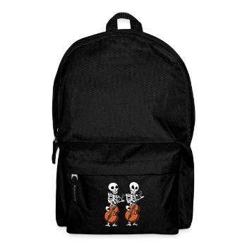 Kontrabass Skelette Orchester Big Band Kontrabass - Rucksack - Schwarz - Vorne