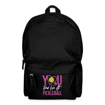 Pickleball Girl Ladies You Had Me - Sac à dos - noir - Devant