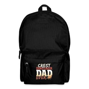 Crest Dinosaur Dad Ever Parasaurolophus Dinosaur - Backpack - black - Front