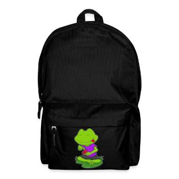Frosch Poker Pokerkarten - Rucksack - Schwarz - Vorne