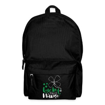 Lucky To Be A Nurse - Backpack - black - Front
