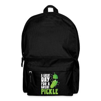 Un grand jour pour un grand cornichon - Sac à dos - noir - Devant
