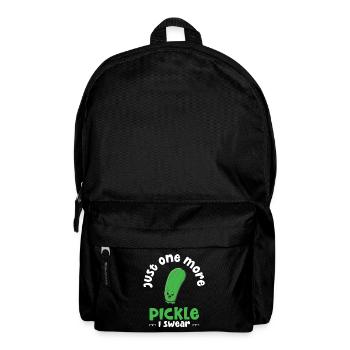 Just One More Pickle I Swear - Rucksack - Schwarz - Vorne