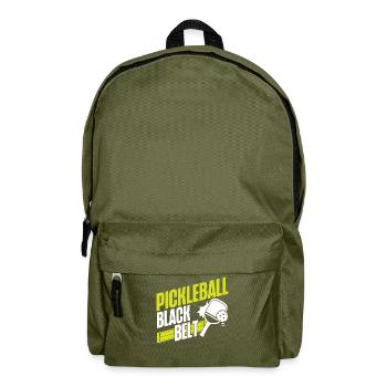 Pickleball Pickleball Black Belt - Backpack - olive green - Front
