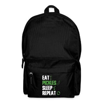Eat Pickles Sleep Repeat - Rucksack - Schwarz - Vorne