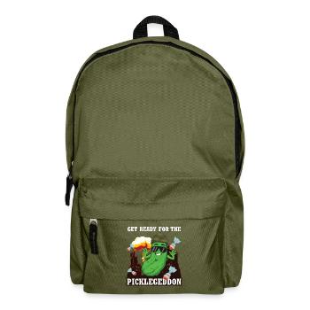 Get Ready For The Picklegeddon - Backpack - olive green - Front