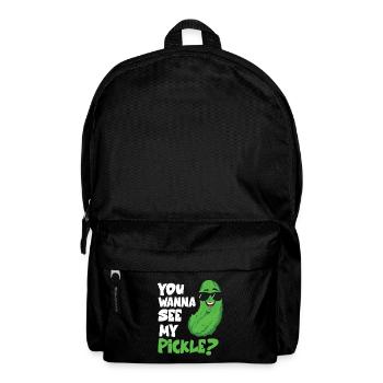 Vous voulez voir mon cornichon - Sac à dos - noir - Devant
