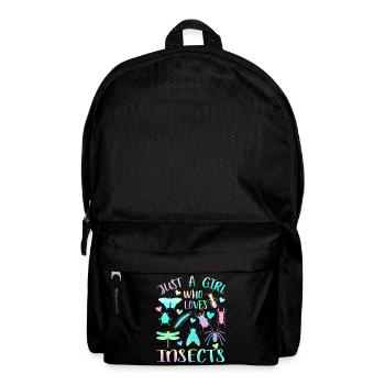 Juste une fille qui aime les insectes - Sac à dos - noir - Devant
