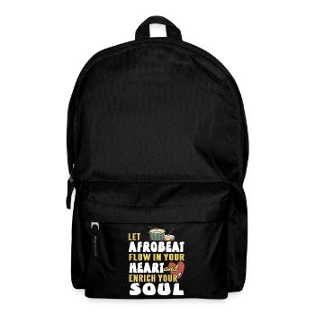 Let Afrobeat flow in your heart ans enrich your - Backpack - black - Front