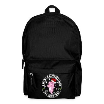I Want A Hippopotamus For Christmas Xmas Hippo - Backpack - black - Front