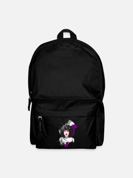 Afro Girl Asexuelle Flagge Schwarze Geschichte Mel - Rucksack - Schwarz