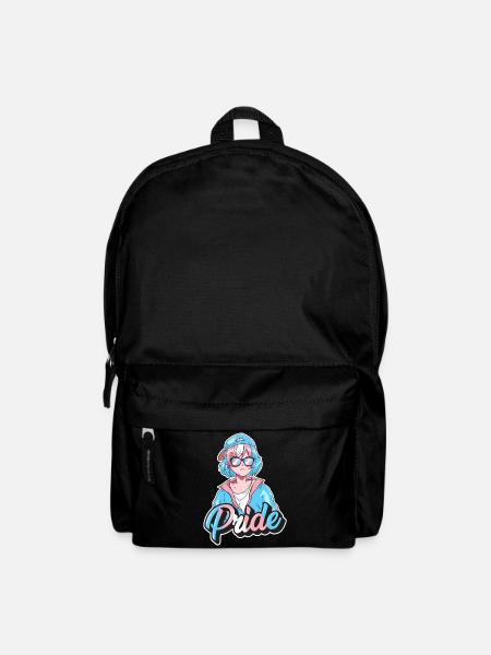 Transgender Pride Japonais Cool Anime Girl Tra - Sac à dos - noir