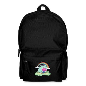 Bisexuell Stolz Bi Kawaii Frosch Pilz Cottagecore - Rucksack - Schwarz - Vorne