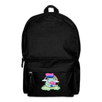 Bisexual Pride Bi Kawaii Frog Mushroom Bisexual Fl - Sac à dos - noir - Devant