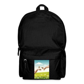 Design esthétique Bloomcore par Adam Butterfl - Sac à dos - noir - Devant