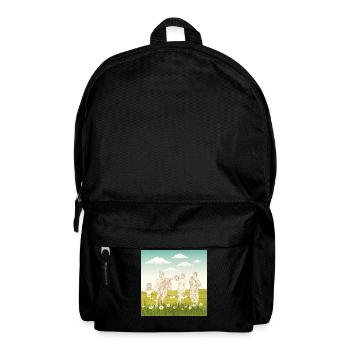 Bloomcore Esthétique Statue grecque Flowercor - Sac à dos - noir - Devant