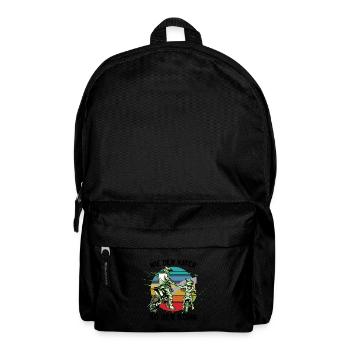 Vater und Sohn Motocross - Rucksack - Schwarz - Vorne