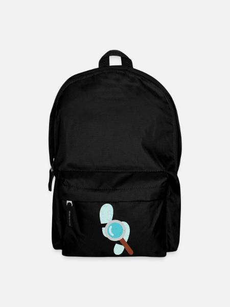 Détective Loupe Détective Privé Expert Graphique - Sac à dos - noir