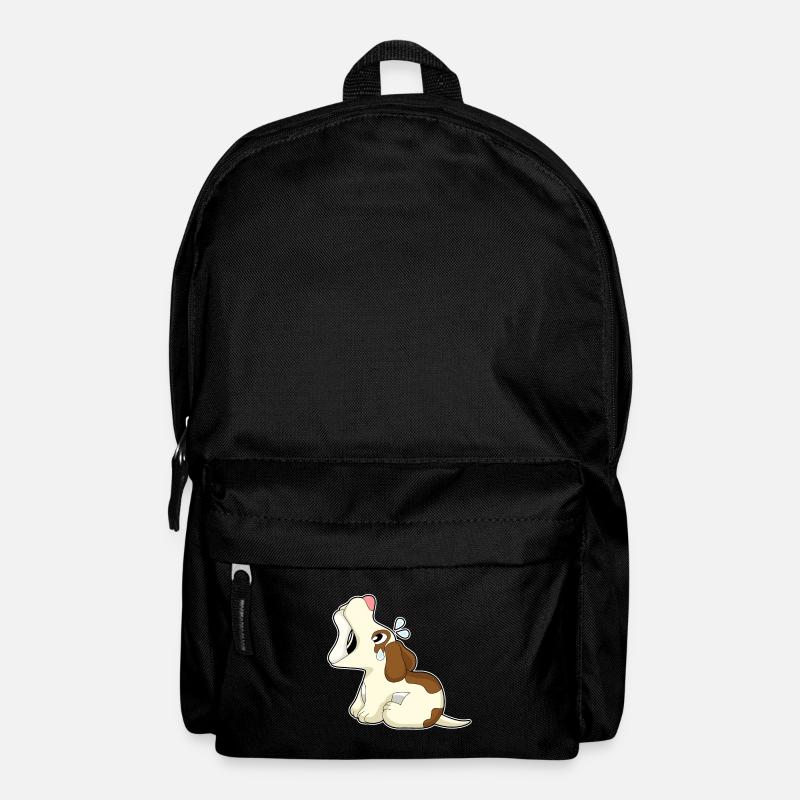 Hund Knochen - Rucksack - Schwarz