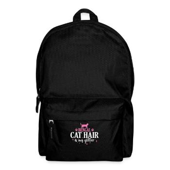 Bengal Cat Hair est mon chat domestique à paillettes - Sac à dos - noir - Devant
