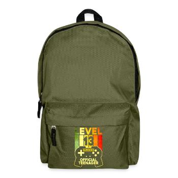 Level 13 Unlocked Official Teenager - Rucksack - Olivgrün - Vorne