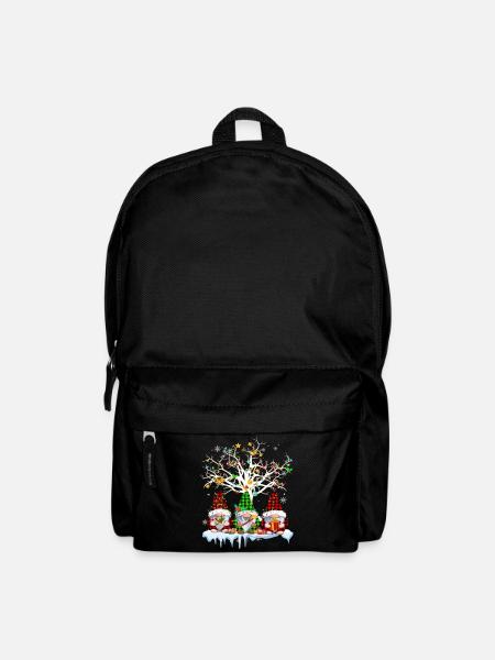 Gnomes Merry Christmas Light Family Gnome Xmas - Rucksack - Schwarz