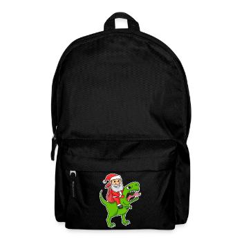 Santa Claus Dinosaurs - Backpack - black - Front