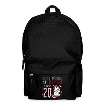 Dieses Americorn Ist Jetzt 20 Einhorn Pony 4. - Rucksack - Schwarz - Vorne