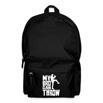 My Brother Can Throw Thrower Baseball Pitcher - Backpack - black - Front