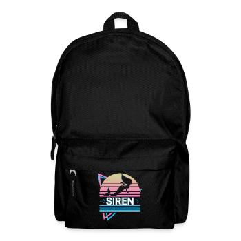 Sirene Retro - Rucksack - Schwarz - Vorne