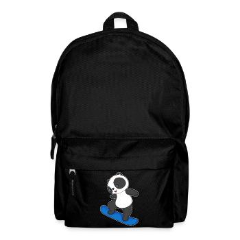 Panda Snowboarder Snowboard - Sac à dos - noir - Devant