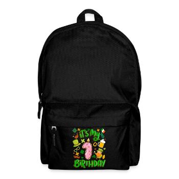 Es Ist Mein 1 Geburtstag Urlaub Donut St. - Rucksack - Schwarz - Vorne