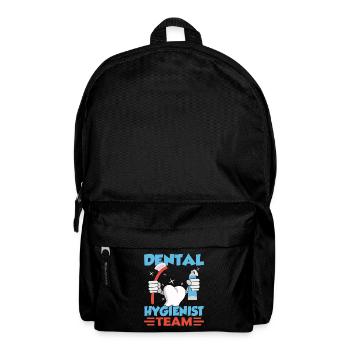 Dental hygienist team dental hygiene dentist - Backpack - black - Front