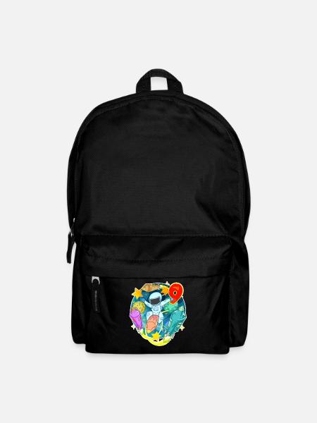 9. Geburtstag 9 Jahre Astronaut Weltall - Rucksack - Schwarz