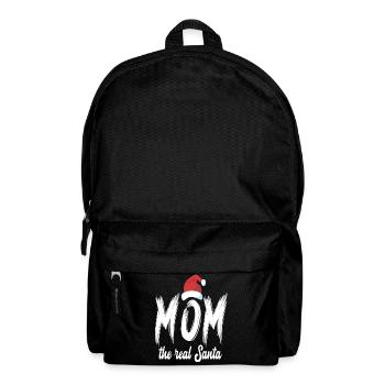 Christmas Mom the real Santa - Backpack - black - Front