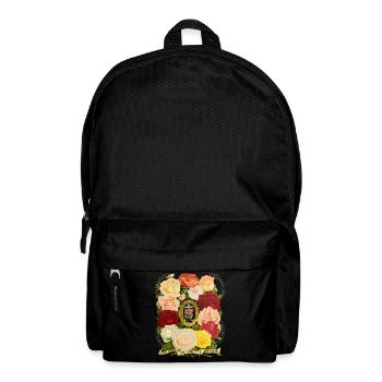 IHS Jesus Jesus Christus vintage-Rosenmotiv Spruch - Rucksack - Schwarz - Vorne
