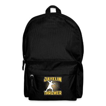 Speerwerfer Speerwurf Speerwerfen Speer - Rucksack - Schwarz - Vorne