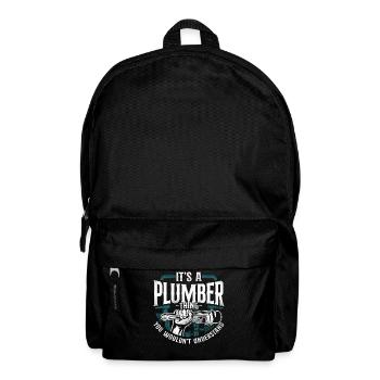 Plombier de plomberie vintage c’est un - Sac à dos - noir - Devant