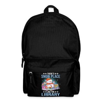 There's Snow Place Like The Library Christmas - Backpack - black - Front