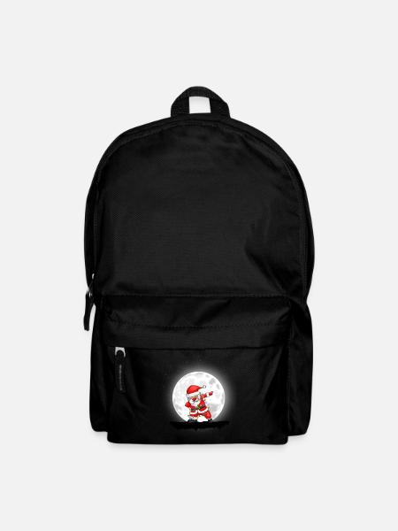 Weihnachten Mädchen Jungen Dabbing Santa Xmas - Rucksack - Schwarz