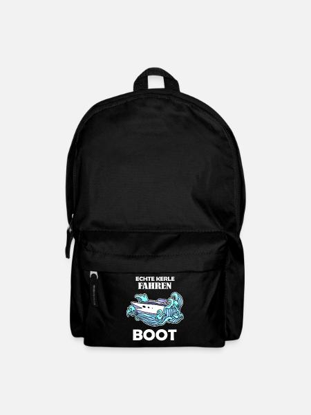 Boote Motorboot Kapitän Boot Seefahrt Geschenk - Rucksack - Schwarz