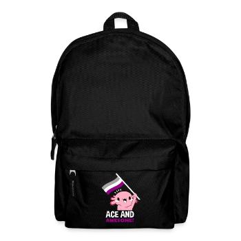 Asexuell Axolotl - Rucksack - Schwarz - Vorne