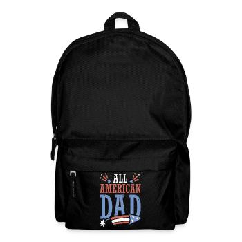 All American Dad 4. Juli Feuerwerkskörper - Rucksack - Schwarz - Vorne