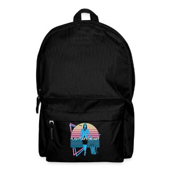 Flight attendant Retro - Backpack - black - Front