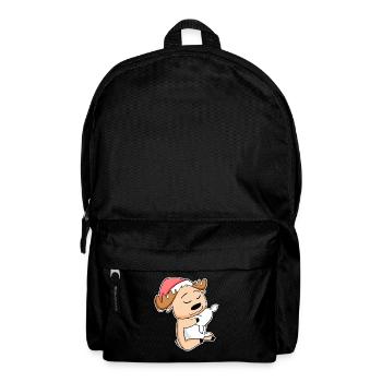 Elch Weihnachten - Rucksack - Schwarz - Vorne