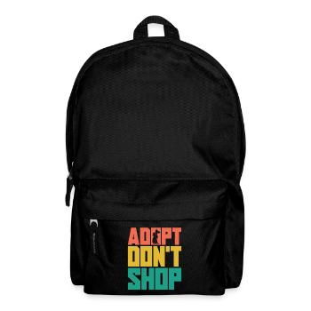 Animal Rescue Adopt Retro Adoption Animal Rescuer - Rucksack - Schwarz - Vorne