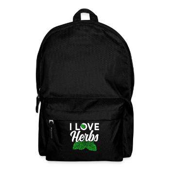 J’aime les herbes Herb Herb Jardin - Sac à dos - noir - Devant