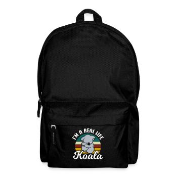 I am a real koala animal koalas cute koala bear - Backpack - black - Front